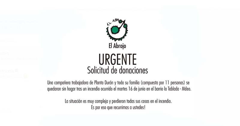 donaciones el abrojo