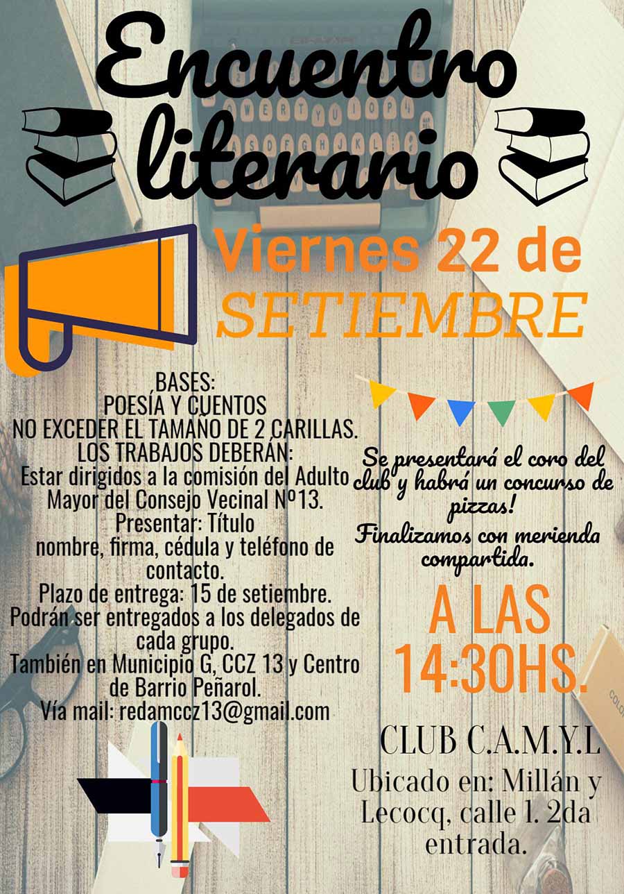 encuentro literario afiche