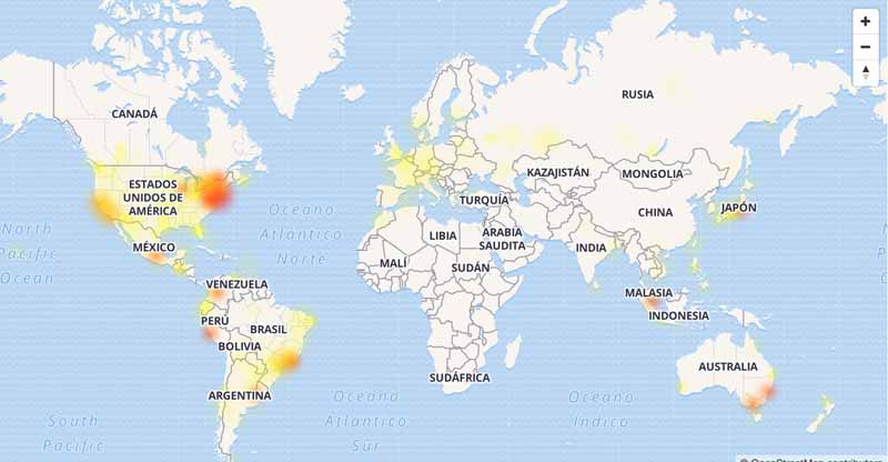 mapa de fallos youtube octubre 2018